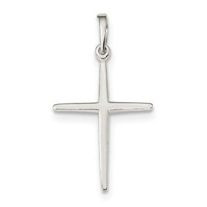 Sterling Silver Polished Cross Pendant