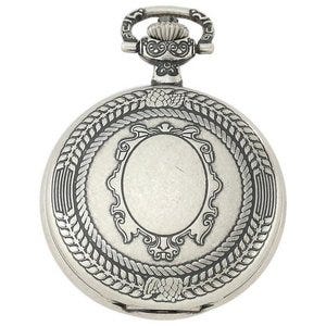 Charles-Hubert Paris Antique Chrome Finish Hunter Case Mechanical Pocket Watch