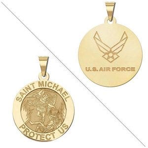 Saint Michael Doubledside AIR FORCE Religious Medal "EXCLUSIVE"