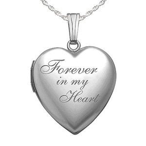 Sterling Silver "Forever In My Heart" Photo Locket