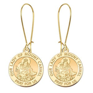 Our Lady of Mount Carmel Earrings "EXCLUSIVE"