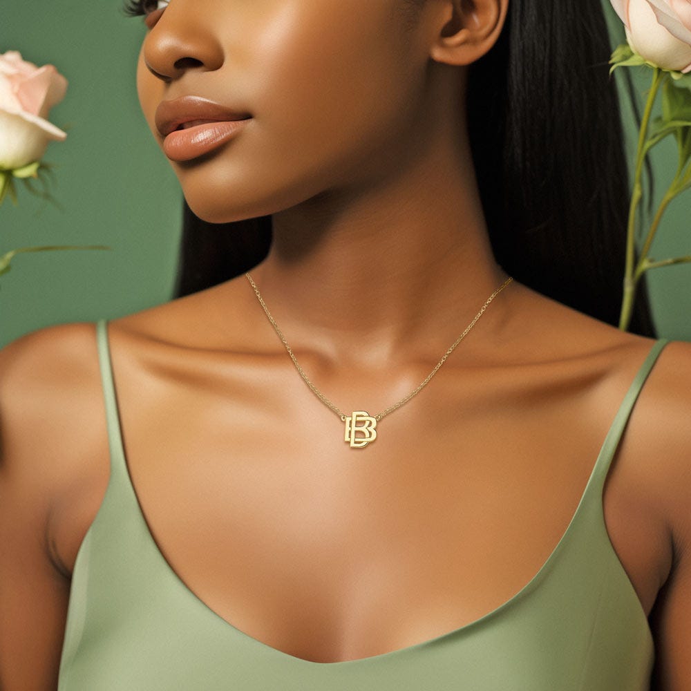 Exclusive Monogram Overlapping Initial Necklace