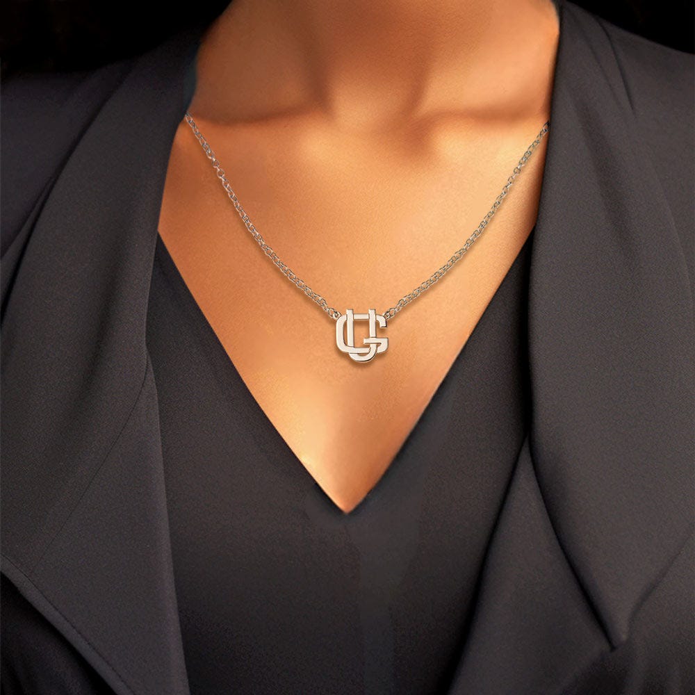 Exclusive Monogram Overlapping Initial Necklace