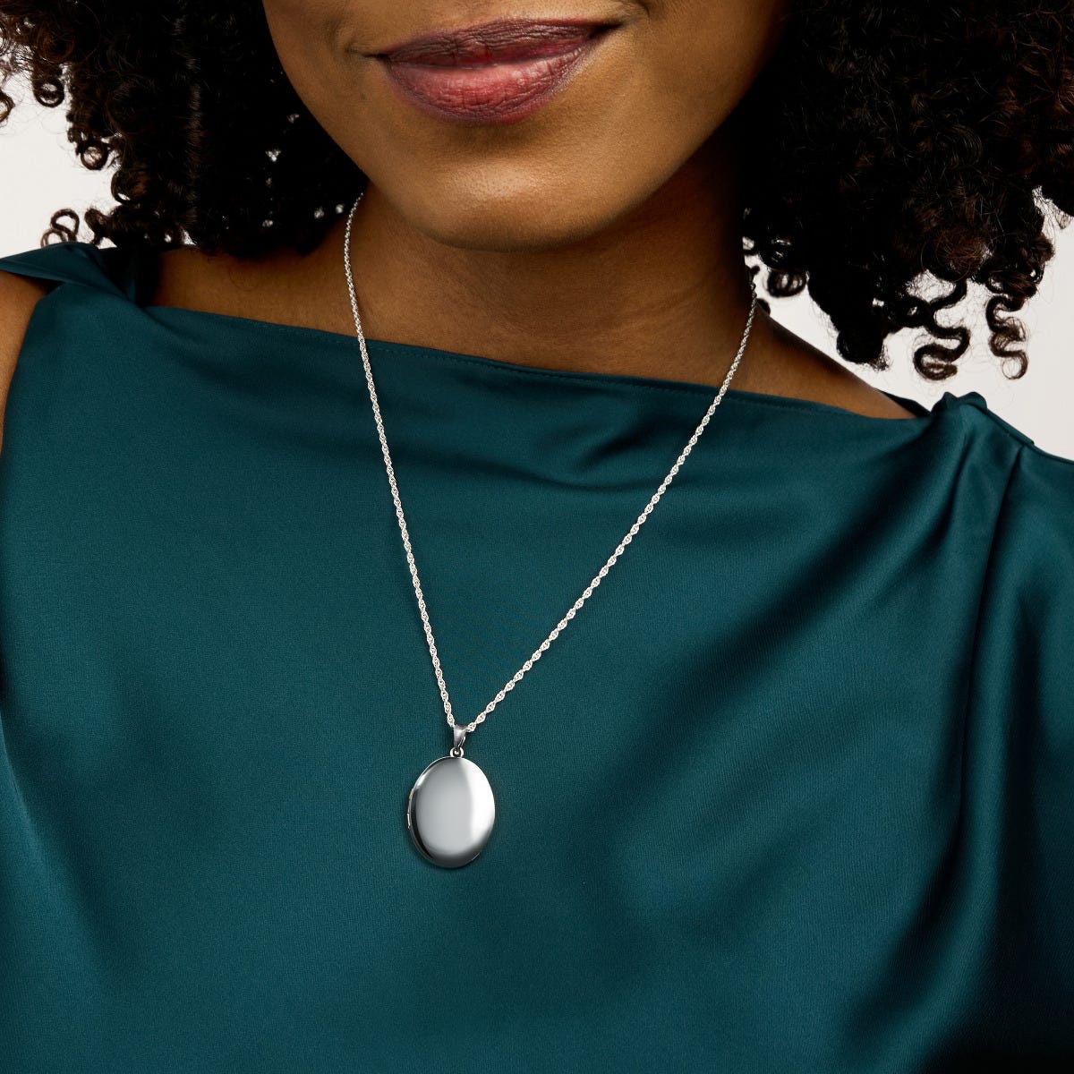 Build Your Own Sterling Silver 2-Picture Oval Locket