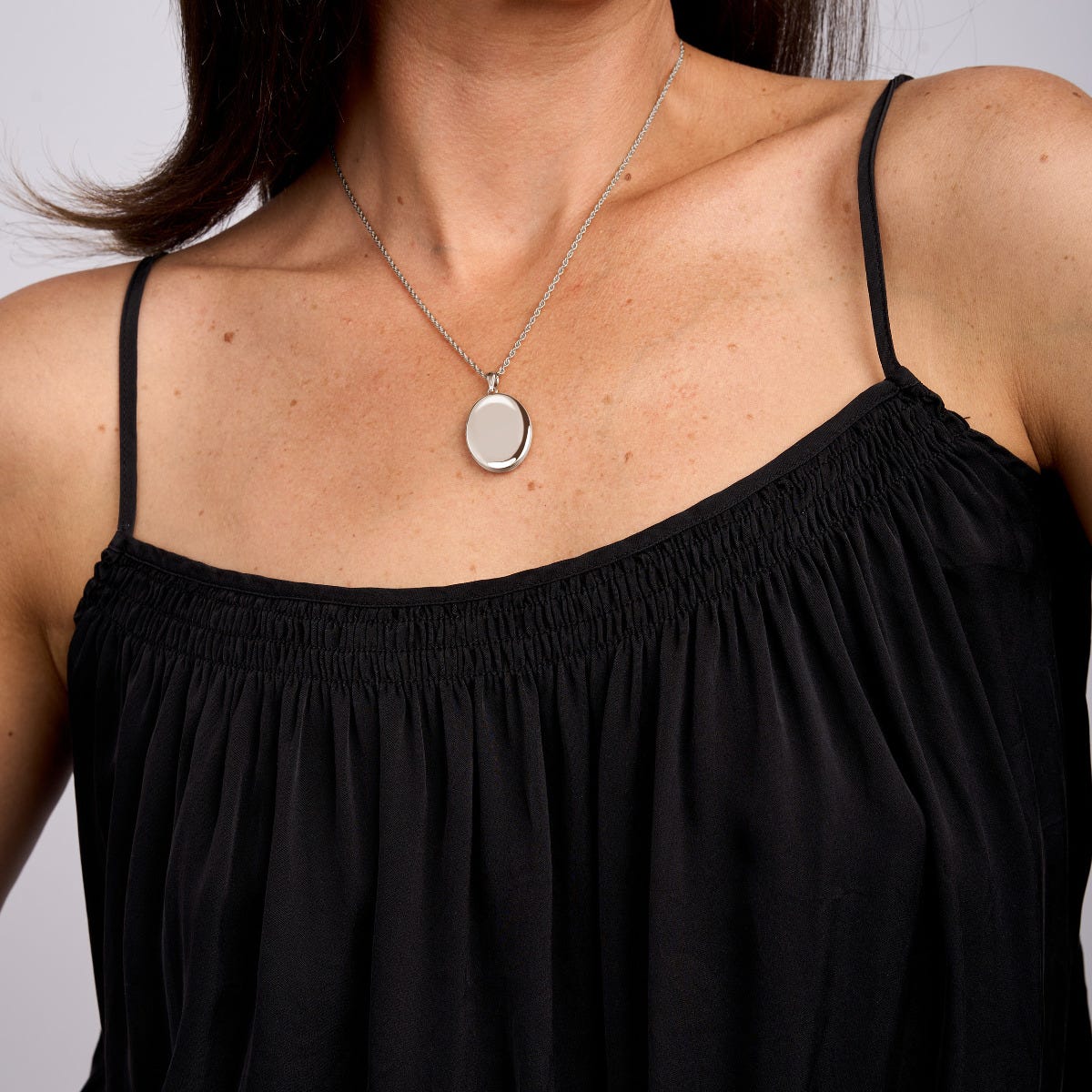 Build Your Own Sterling Silver 2-Picture Oval Locket