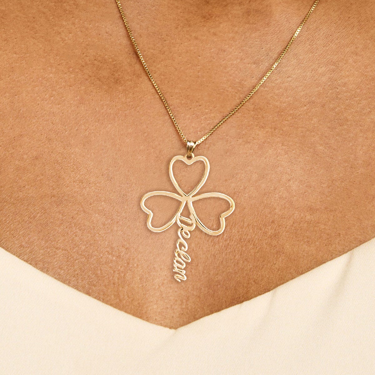 Cutout Shamrock With Name