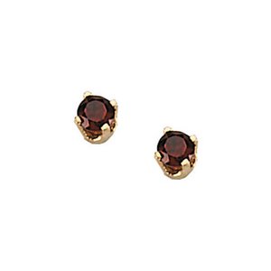 14K Yellow Gold Children's Genuine BirthStone Earring