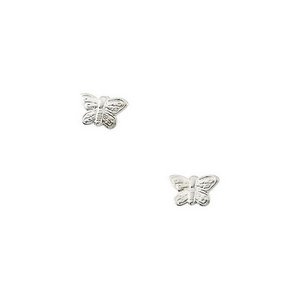 14K Yellow Gold Children's Butterfly Earring