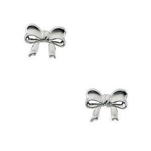 14K Yellow Gold Children's Bow Earring