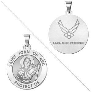 Saint Joan of Arc Doubledside AIR FORCE Religious Medal "EXCLUSIVE"