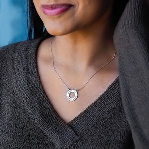 Personalized Mother's Disc with up to 4 Names & Chain Included