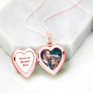 Rose Gold "Interlocking Hearts" Heart Locket