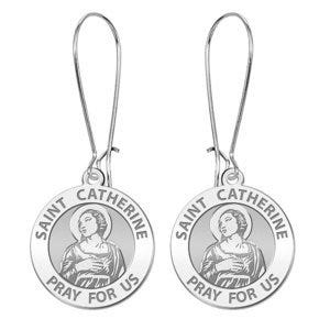 Saint Catherine of Alexandria Earrings "EXCLUSIVE"