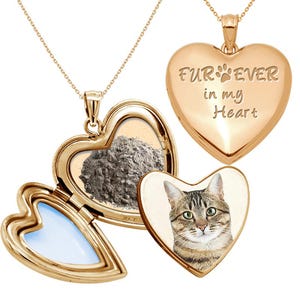 Furever in my Heart Cremation & Hair Photo Locket