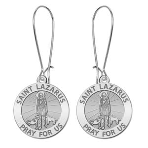 Saint Lazarus Religious Earrings "EXCLUSIVE"