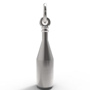 France Burgundy Wine Bottle Charm 8259