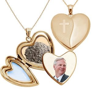 Holy Cross Cremation & Hair Photo Locket