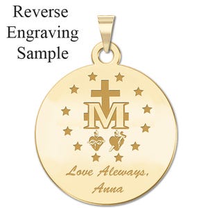 Miraculous Medal Round Color "EXCLUSIVE"