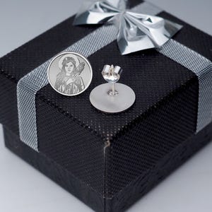 Pair of Saint Philomena Stud Earrings