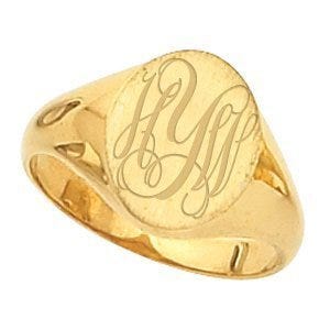 Women's Oval Signet Ring