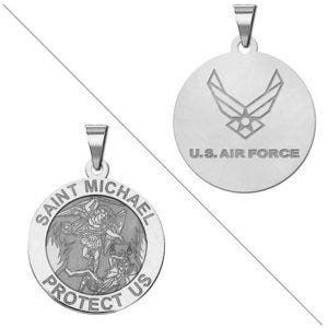 Saint Michael Doubledside AIR FORCE Religious Medal "EXCLUSIVE"