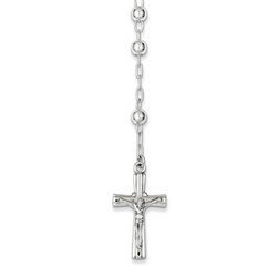 Polished Rosary Necklace /with Miraculous Medal