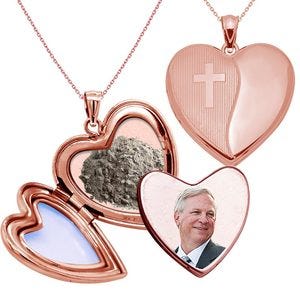 Holy Cross Cremation & Hair Photo Locket