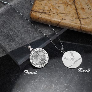 Saint Joseph of Cupertino Doubledside AIR FORCE Religious Medal "EXCLUSIVE"