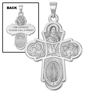 4 Way Cross Religious Medal - "EXCLUSIVE"