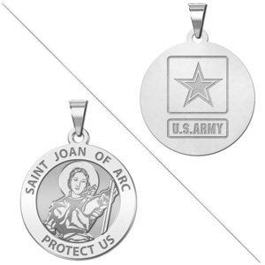 Saint Joan of Arc Doubledside ARMY Religious Medal "EXCLUSIVE"