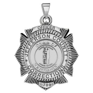 Personalized Kentucky Corrections Badge with Your Number