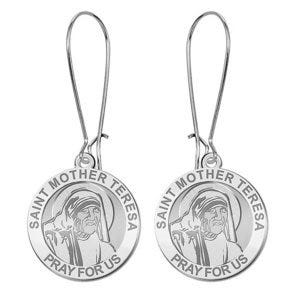Saint Mother Teresa Religous Earrings "EXCLUSIVE"