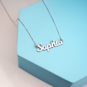 Script Name Necklace with Chain Included