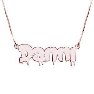 Custom Drip Bubble Nameplate