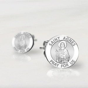 Pair of Saint Agnes of Rome Earrings