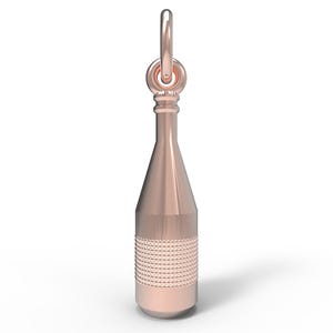 France Burgundy Wine Bottle Charm 8259