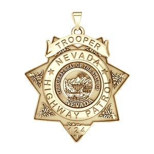 Personalized Nevada Highway Patrol State Trooper Badge with your Number