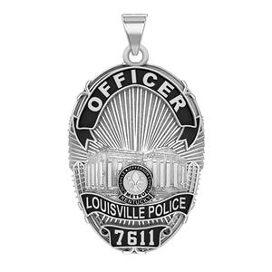 Personalized Louisville Kentucky Police Badge with Your Rank and Number