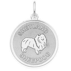 Shetland Sheepdog Disc Charm or Pendant