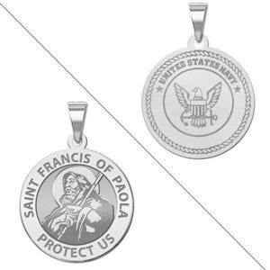 Saint Francis of Paola DoubleSided Navy Medal "EXCLUSIVE"