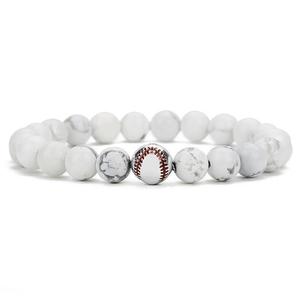 Stainless Steel Personalized Softball Bracelet
