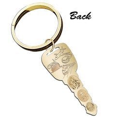 Saint Christopher Double Sided "Traveler's Key" Keychain