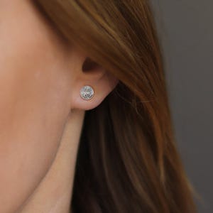 Pair of Saint Francis of Assisi Stud Earrings