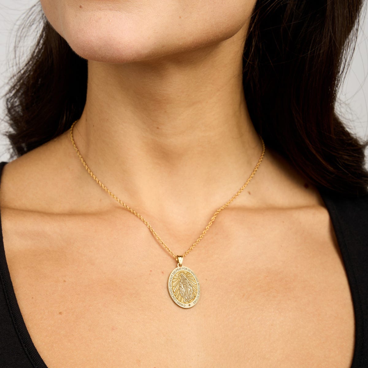 Miraculous Medal "EXCLUSIVE" Oval Pendant
