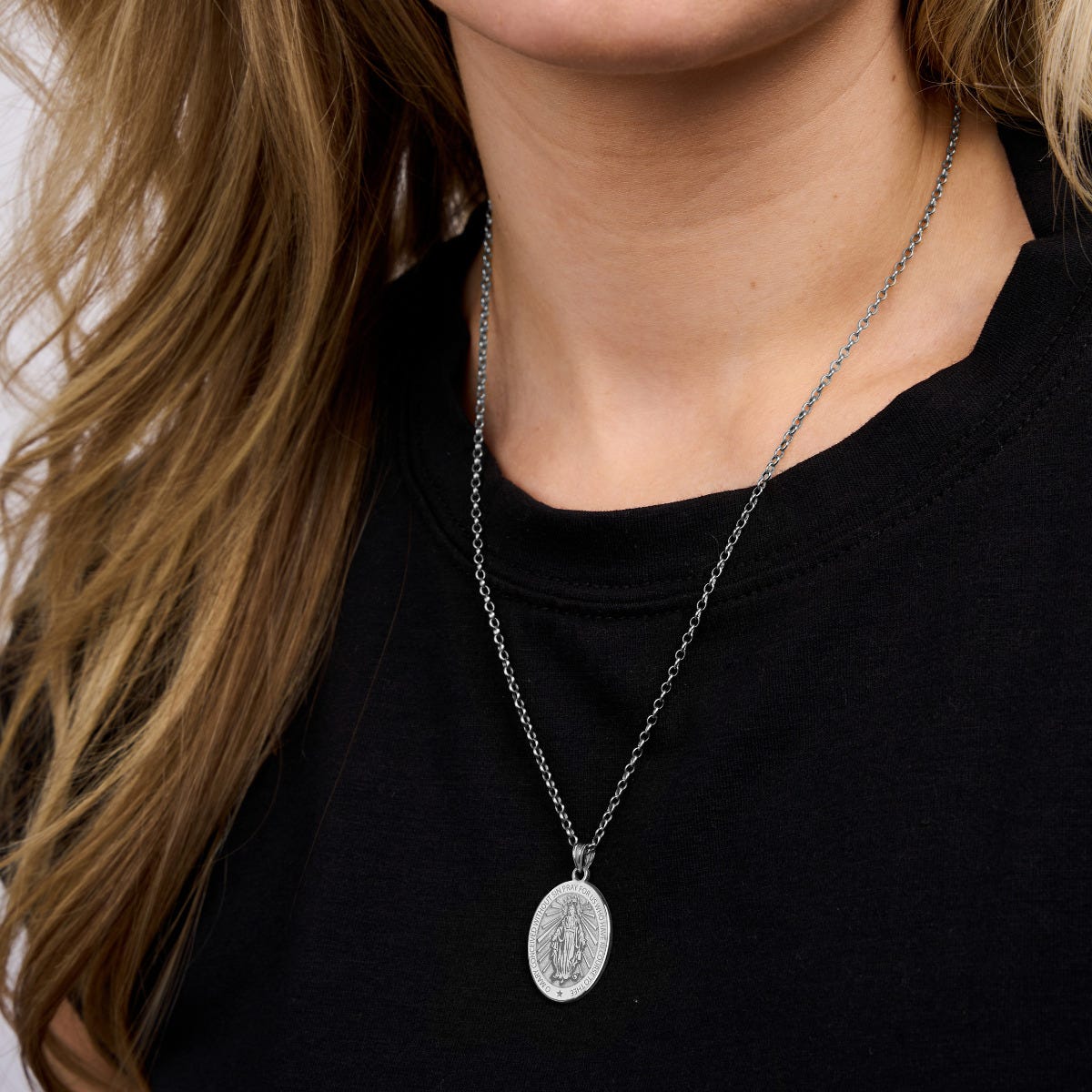 Miraculous Medal "EXCLUSIVE" Oval Pendant