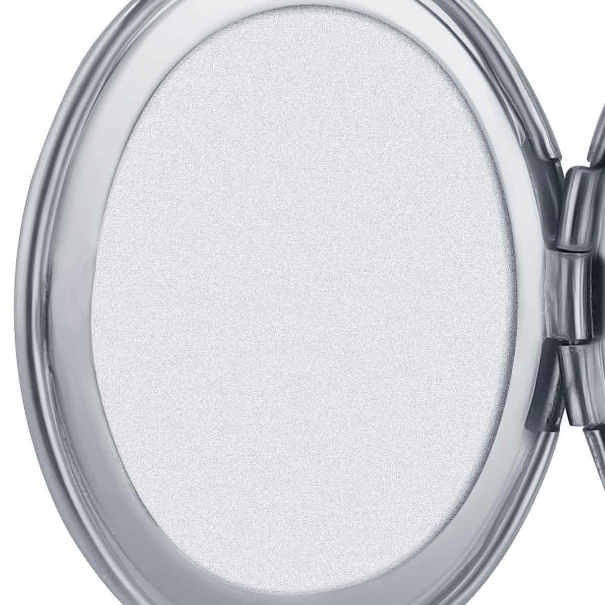 Sterling Silver Oval Four Photo Locket