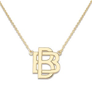 Exclusive Monogram Overlapping Initial Necklace