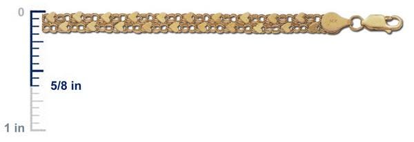 14k Yellow Gold Charm Bracelet