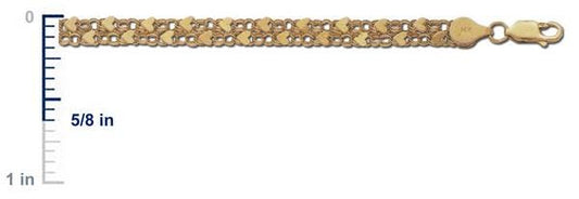14k Yellow Gold Charm Bracelet