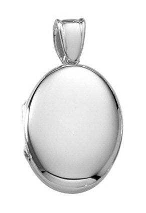 Platinum Oval Premium Weight Locket